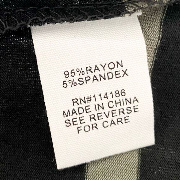 Striped Black and Gray Women's Top - Picture 6 of 7